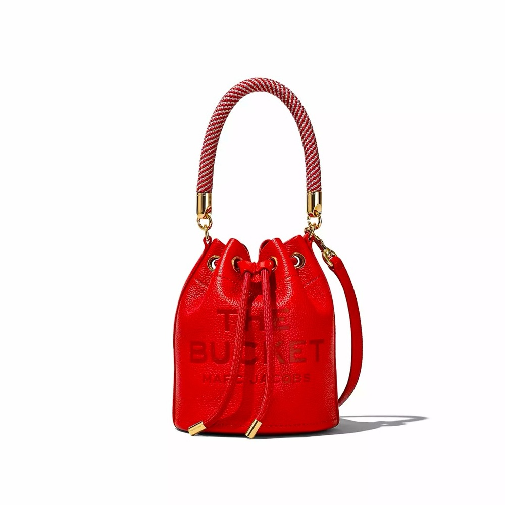 MARC JACOBS Leather Bucket Bag NWT In Original Packaging